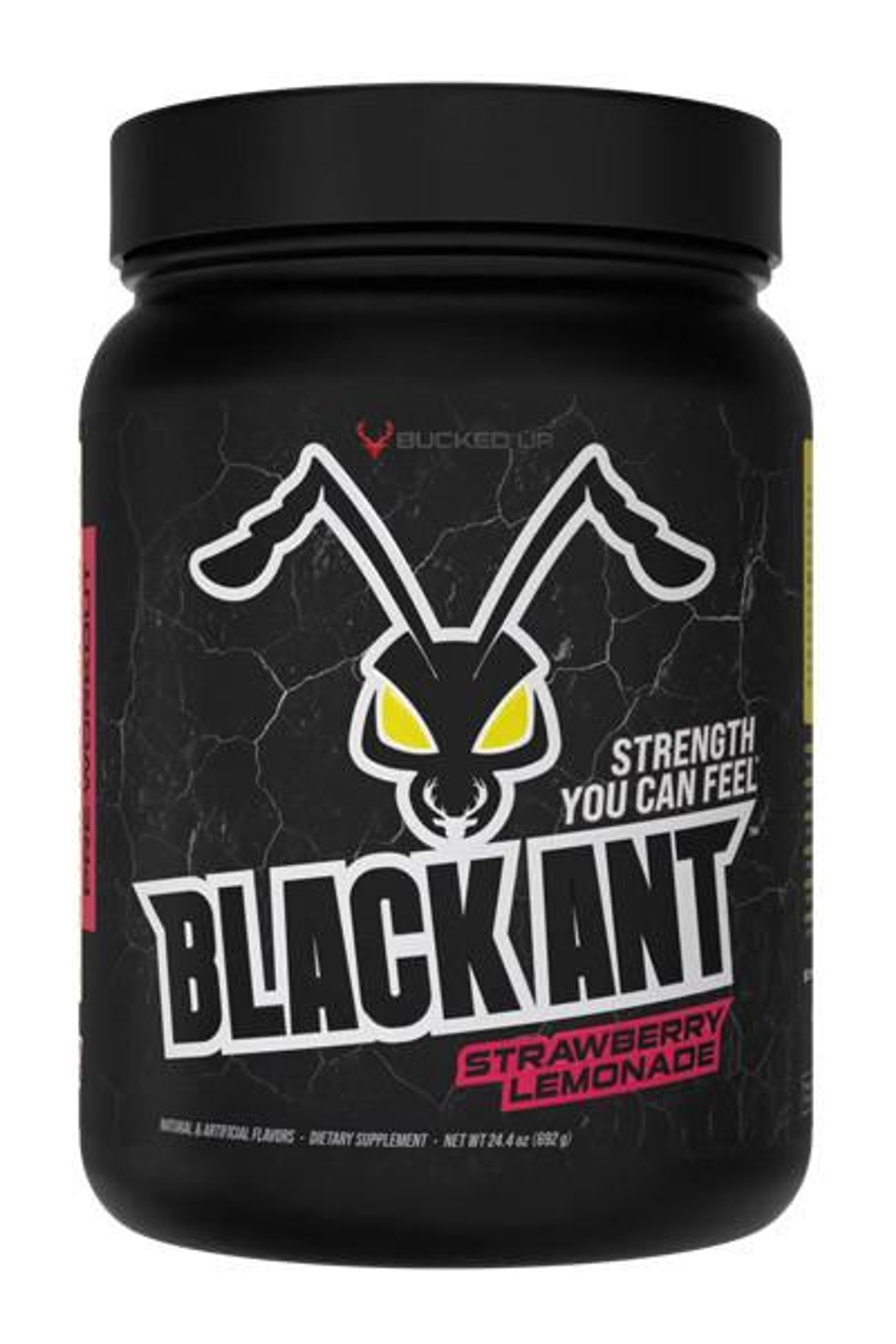 Jar of Bucked Up Black Ant Pre Workout